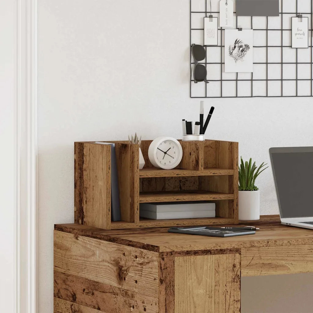 Organizzatore da scrivania Legno vecchio 44,5 x 24 x 25 cm 869198