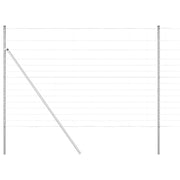 Palo della recinzione | Pannello per recinzione Zincato 25 x 1,6 m Acciaio