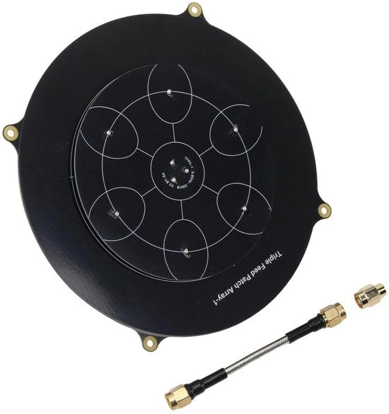 Antenna a 5,8 GHz - Triplo alimentazione/antenna a patch - SMA - Antenna circolarmente polarizzata - 7 connessioni - Alta potenza - Antenna a patch