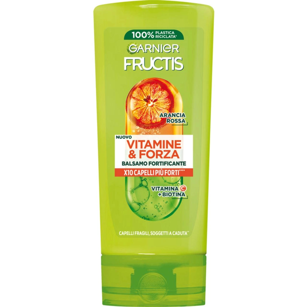 GARNIER FRUCTIS SET 3 CONFEZIONI BALSAMO FORTIFICANTE VITAMINE & FORZA CAPELLI FRAGILI SOGGETTI A CADUTA 200 ML L'UNA