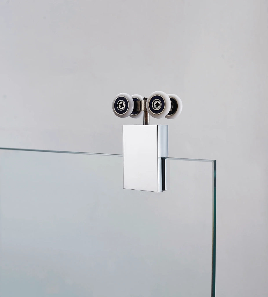 Box doccia angolare FUTURA ingresso ad angolo 90x80 cm (85-90/75-80) alluminio lucido vetro trasparente