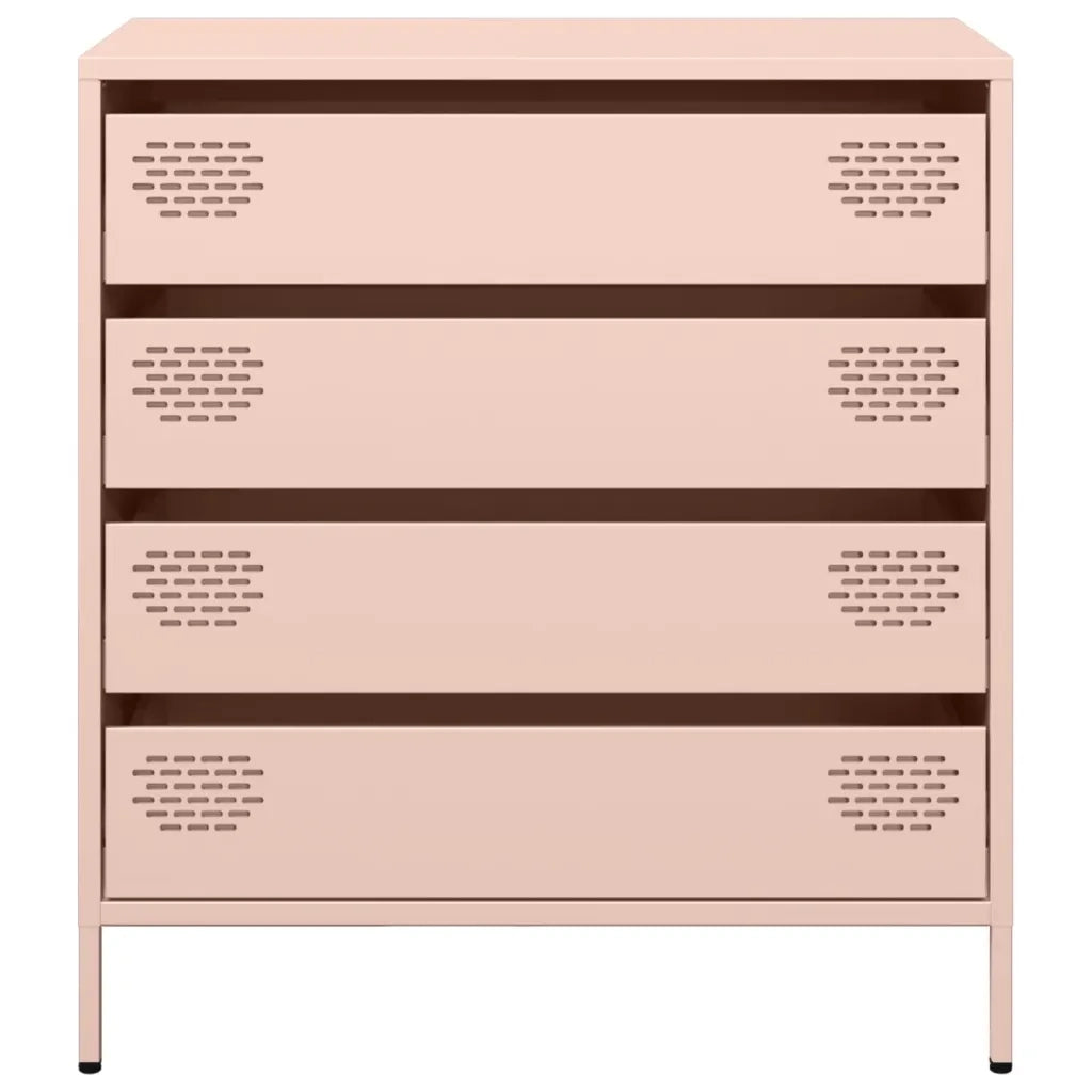 Credenza-Buffet-Armadio da cucina Rosa 68x39x73,5 cm in Acciaio Laminato a Freddo 456854