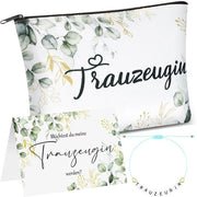 Borsa di Cosmetici di Alta Qualità - Bracciale per Damigella d'Onore - Design Unico - Spazio per Prodotti di Bellezza - Dimensioni 23 x 15 x 5 cm - Ideale per la Sposa