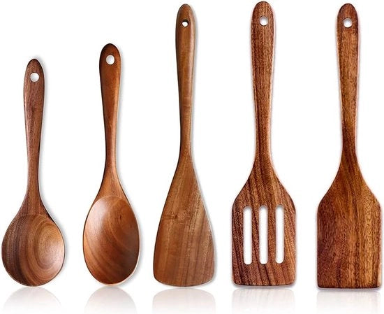 Cucchiai in legno - 5 pezzi