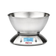 Bilancia da cucina digitale piatto in acciaio inox Max 5 kg div.1 gr Girmi