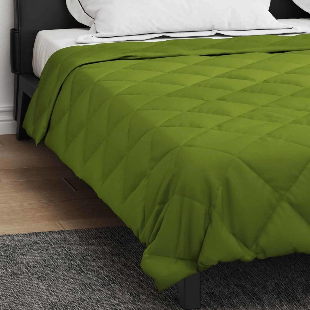 Piumone | Duvet Completo Annuale Verde 200 x 200 cm Microfibra