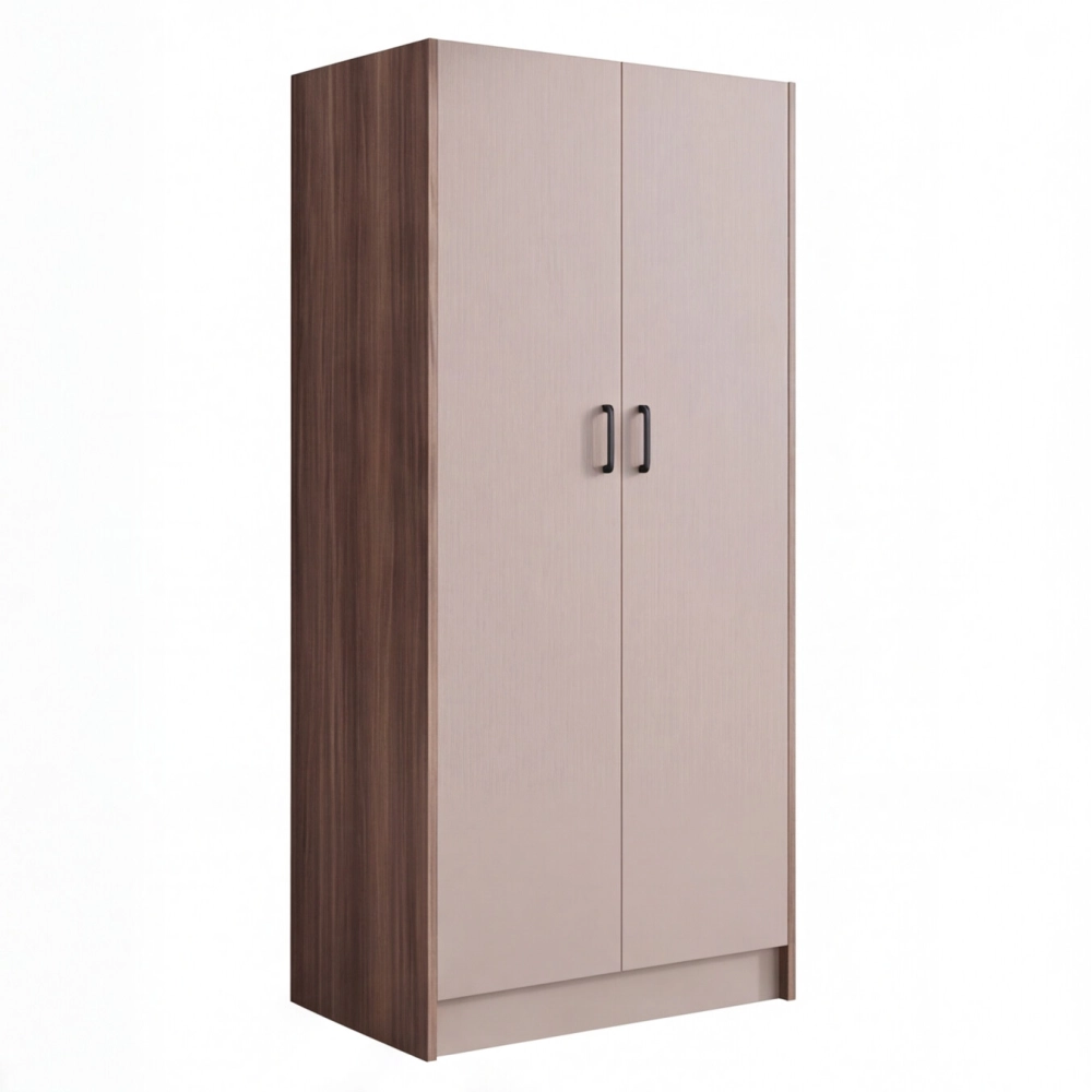 Armadio due ante 91x52x210h colore noce e cashmere ARM290