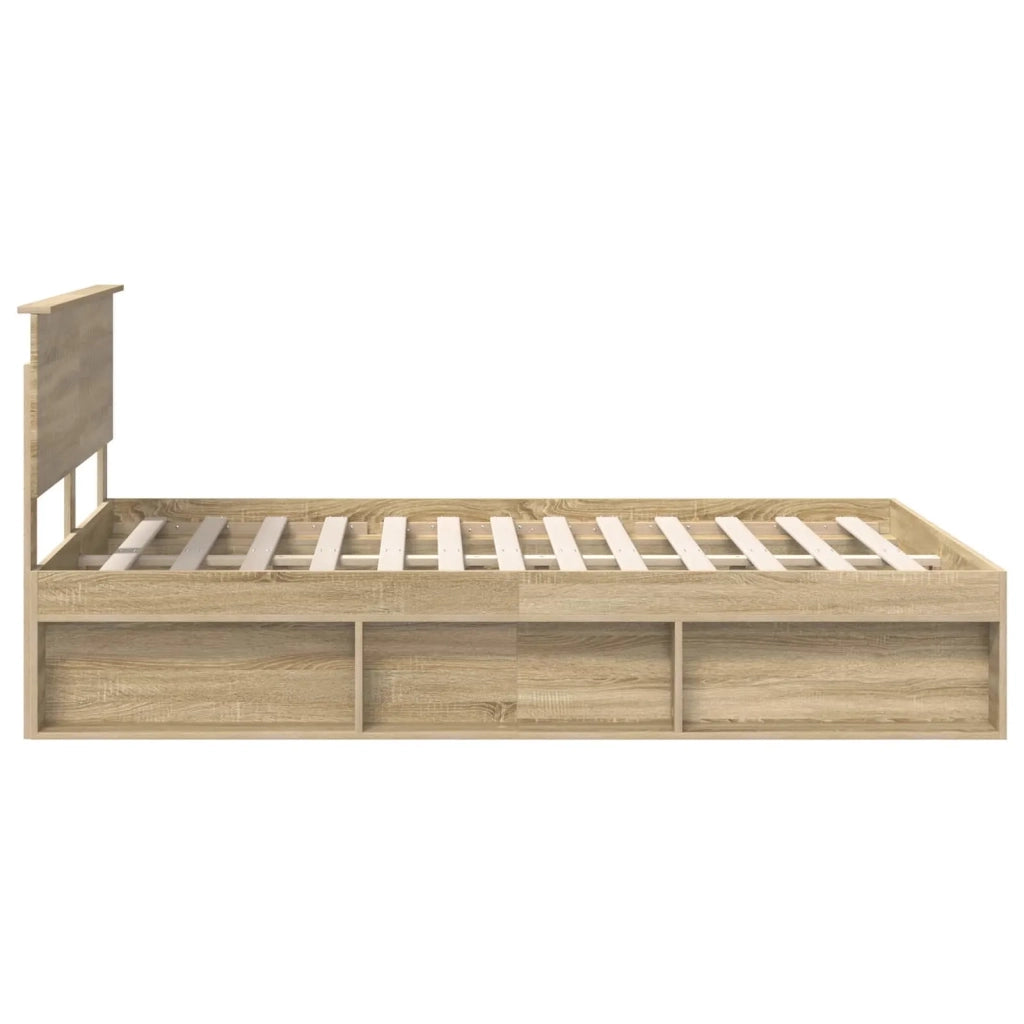 Letto matrimoniale | Letto per adulti | Struttura del letto Sonoma 140 x 190 cm Pino massello