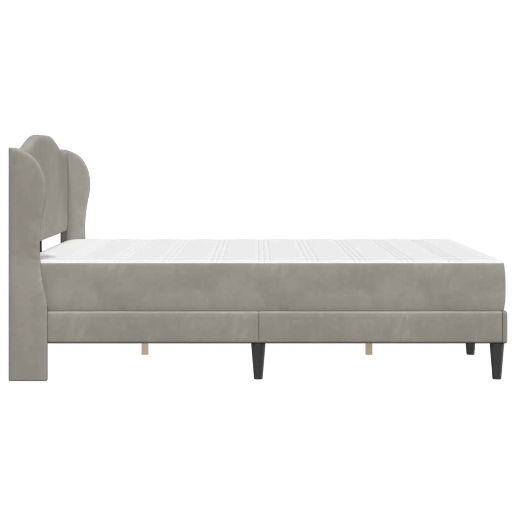 Struttura del letto Grigio Chiaro 140 x 190 cm Velluto 3415202