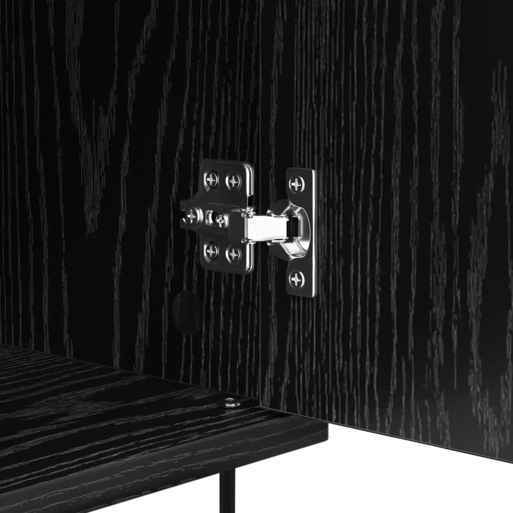 Credenza | Madia | Buffet da pranzo | Armadio da pranzo Rovere Nero 40 x 35 x 70 cm Legno multistrato