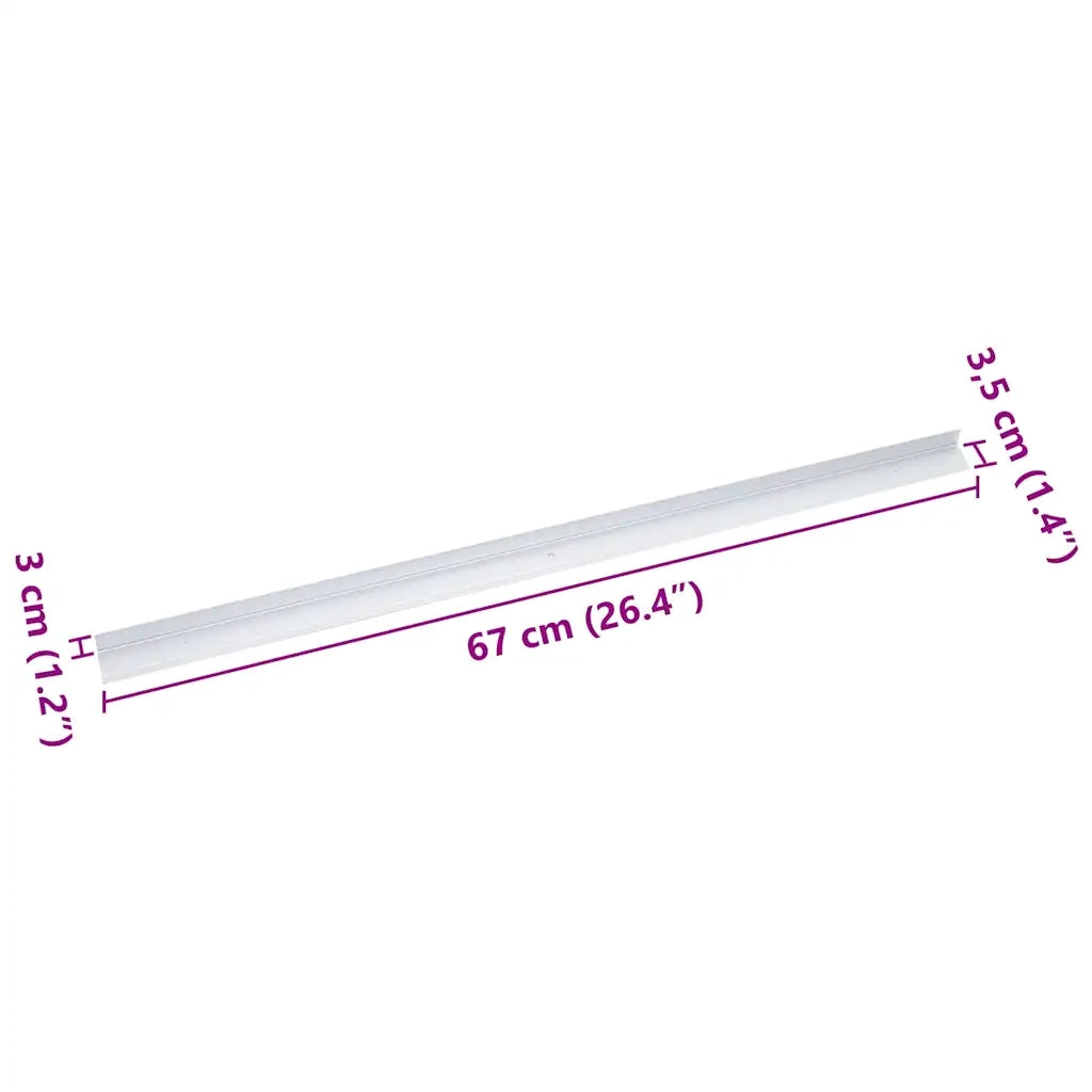 Paragradini 10 pcs Argento 67 x 3.5 x 3 cm Alluminio 4013472
