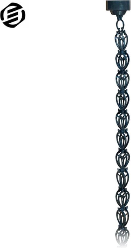Regenketting per Esterno - Effetto Onda d'Acqua - Catena in Acciaio Inox - Raccoglitore di Acqua - Decorazione per Balcone