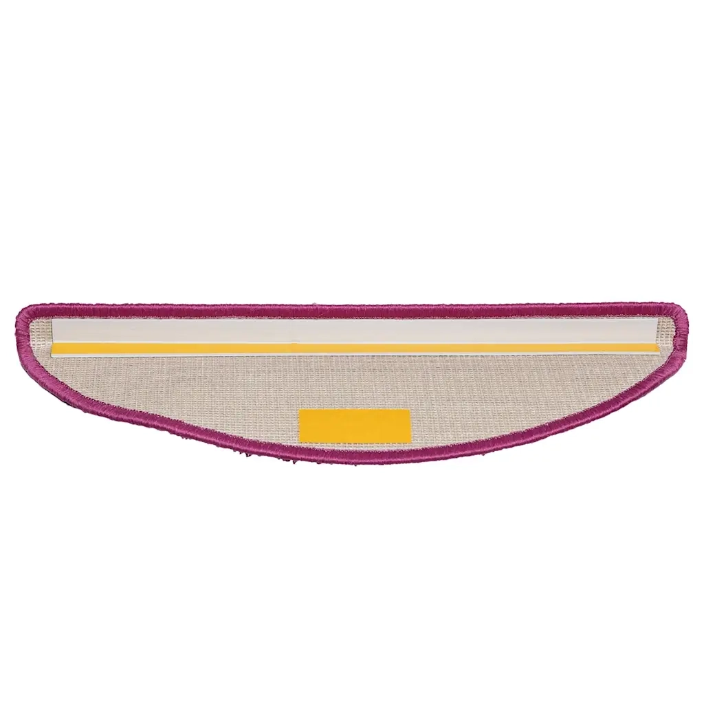 Tappetini per scale 10 pz | Gradini per Scale 56x17x3 cm Viola Semicircolari
