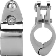 Bimini Top con Cerniera - 2 Pezzi - Alta Qualità Acciaio Inossidabile 316 - Duraturo - Installazione Facile - Hardware di Slitta a Mordente Marittimo - Accessori per Barche