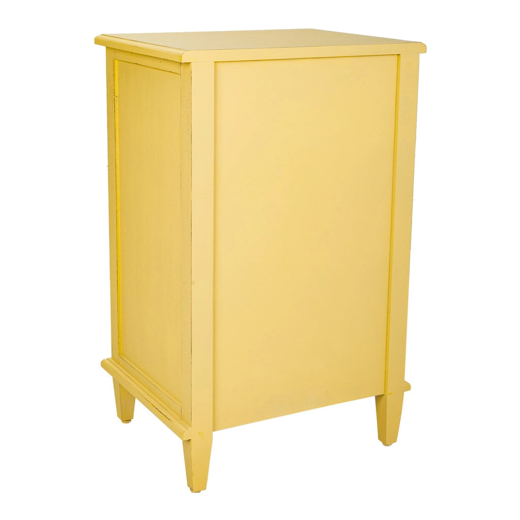 Comodino in legno beige 45x36x72