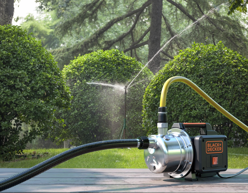 BLACK+DECKER BXGP800XE Pompa Autoadescante per Acque Chiare (800 W, Portata max. 3.500 l/h, Prevalenza max. 38 m)