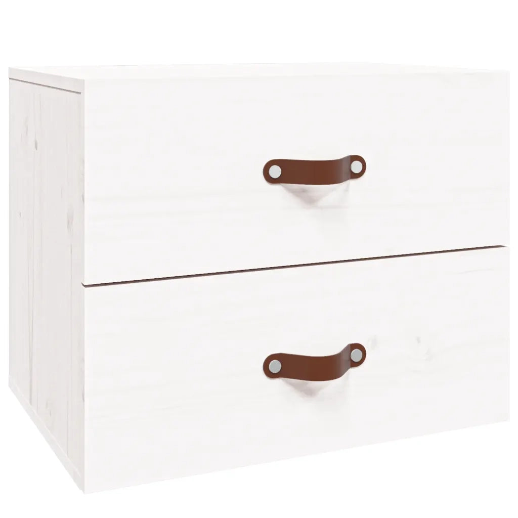 Comodino a Muro Bianco 50x36x40 cm 820978
