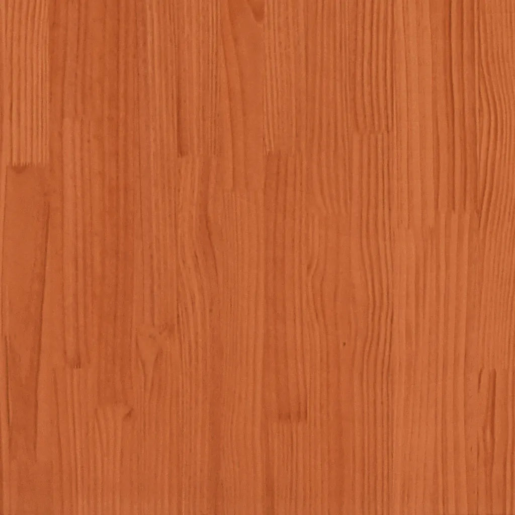 Letto senza Materasso-Struttura Letto Marrone Cera 75x190 cm in Legno di Pino 492927