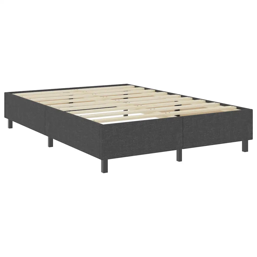 Letto a Molle Grigio in Tessuto 160x200 cm