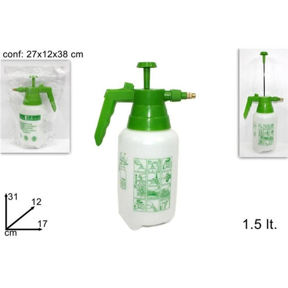 Trade Shop - Spruzzatore Vaporizzatore Manuale 1.5 Litri Nebulizzatore A Pressione Multiuso -