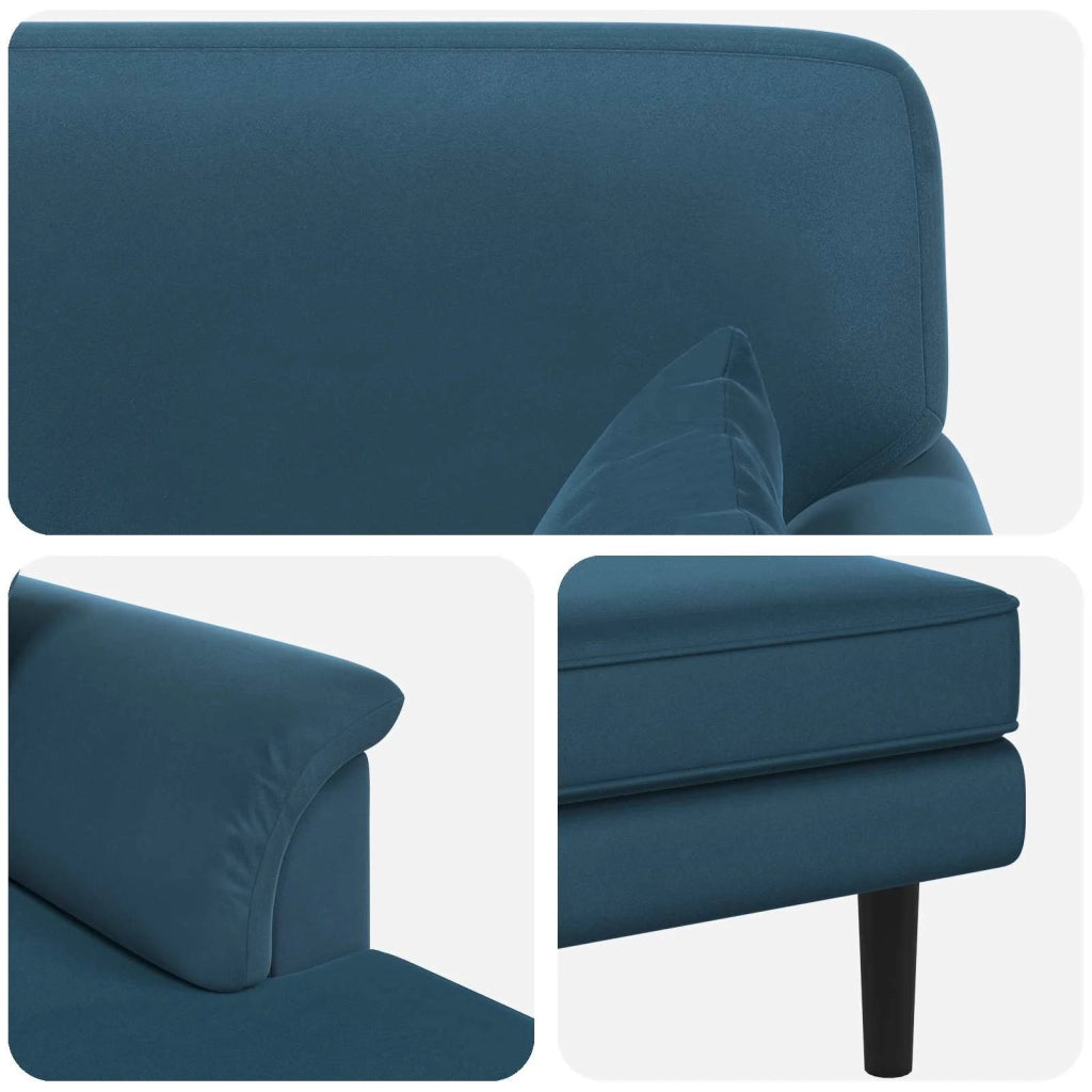 Chaise longue Blu Velluto 42048049