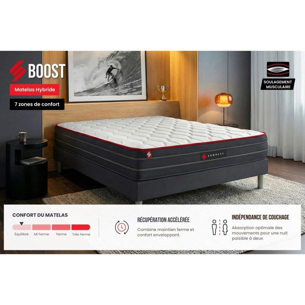 Set materasso e base 140x200 cm - Boost