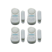 Avidsen 100324 Kit 4 Mini Allarmi Magnetici Porte Finestre Sirena 95 dB Funzione Campanello Batterie Incluse