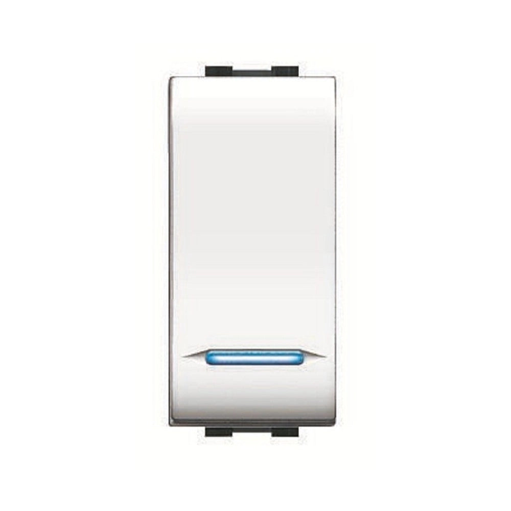 INTERRUTTORE UNIPOLARE ILLUMINABILE 'MYLIFE' 16Ax 250V - Grigio - EC ELETTROCANALI
