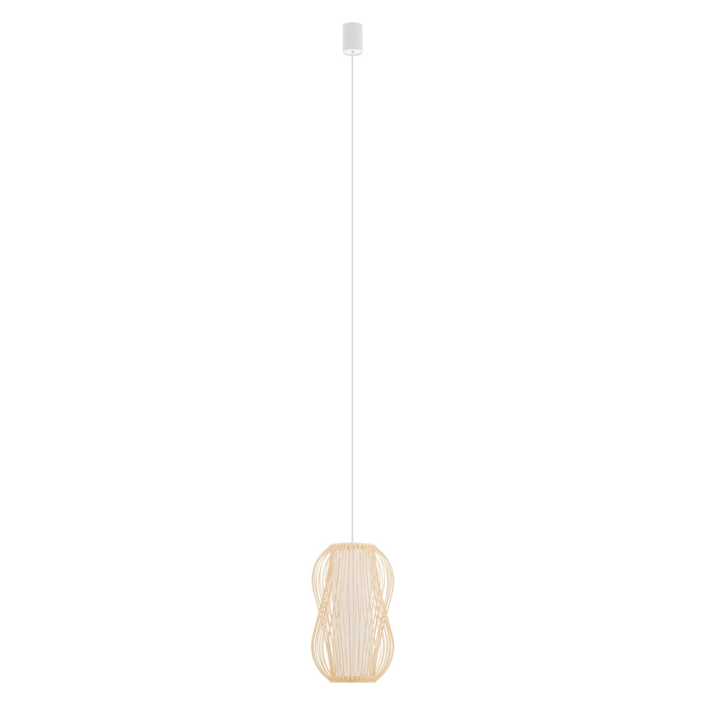 Lampada sospensione bambù Puket S E27 25W Nowodvorski