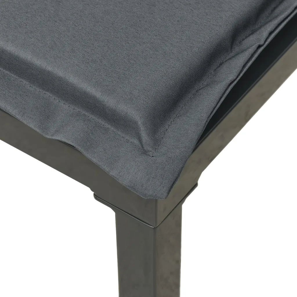 Poltrona da Giardino con Cuscini Polyrattan Nero e Grigio 362798