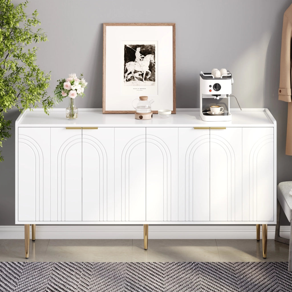 Credenza Moderna ¨C Xylo ¨C Legno, Soggiorno, 140x38x75 cm