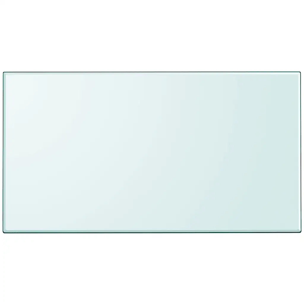 Dessus de table rectangulaire en verre trempé 1200 x 650 mm