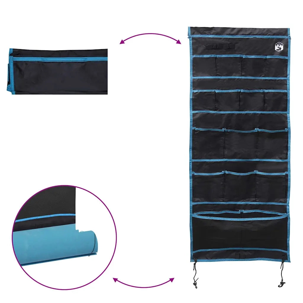 Sacchetto per Stoccaggio Nero e Blu 125 x 48 cm Oxford 42001092