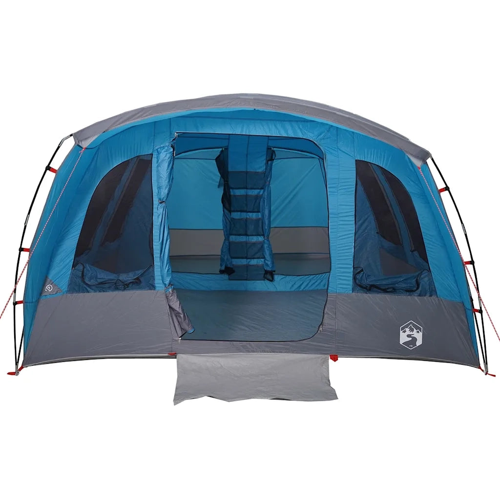 Tenda Familiare a Tunnel per 8 Persone-Tenda da campeggio Blu Impermeabile 842703