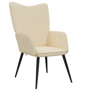 Poltrona | Sedia Relax Crema in Tessuto