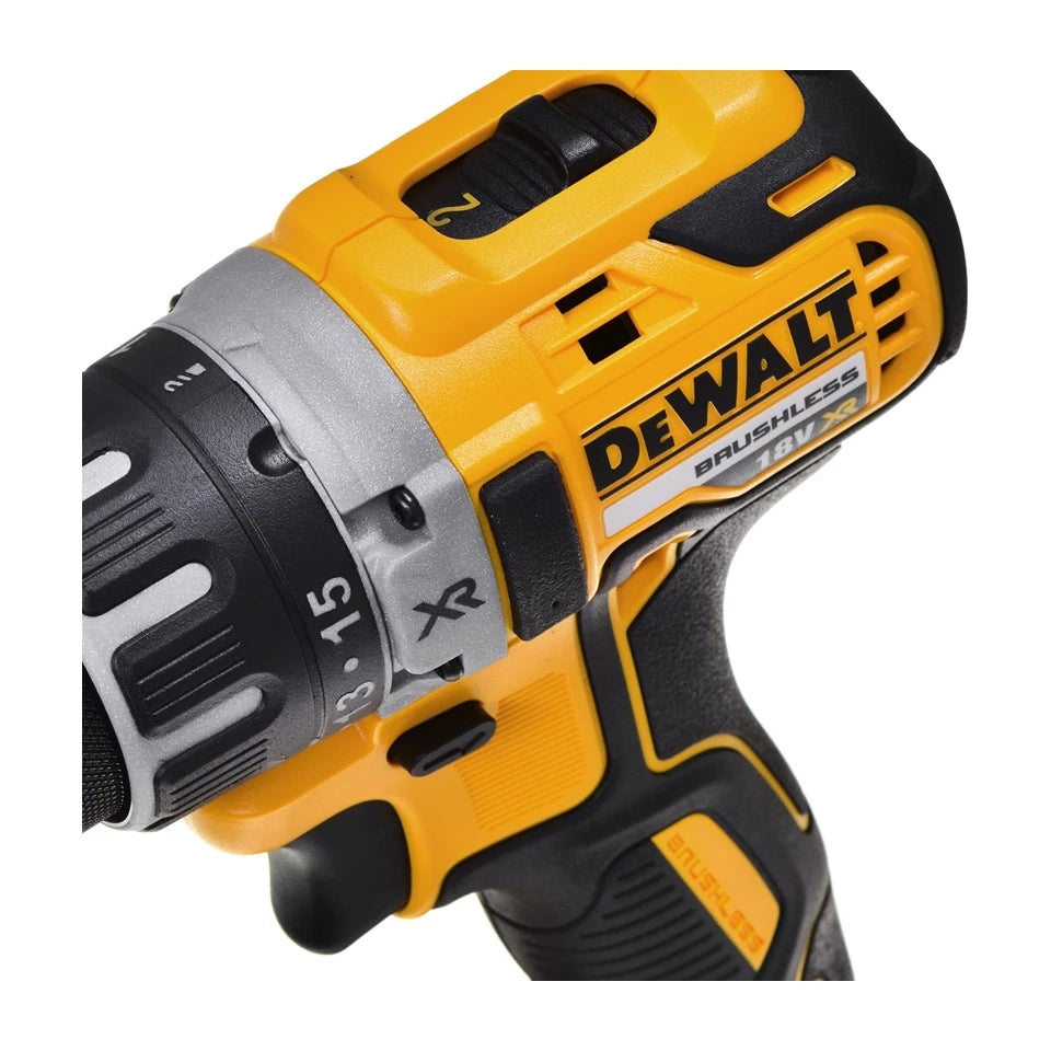 Trapano DeWALT DCD791D2-QW senza chiave nero, giallo 1,5 kg