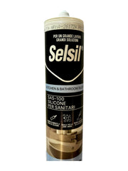 Selsil SAS- 100 silicone per sanitari trasparente