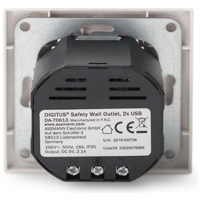 Digitus Presa con 2 porte USB