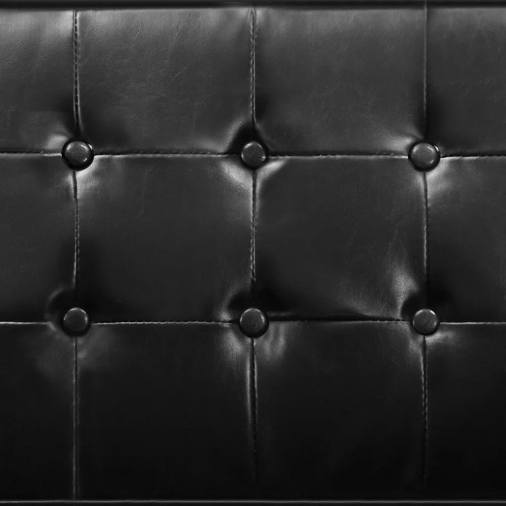 Poltrona | Sedia Relax Nera 75x70x75 cm Similpelle