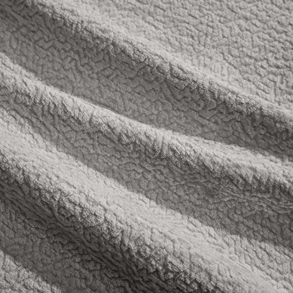 Divano modulare in ciniglia grigio chiaro con cuscini trapuntati e schienale curvo 190 × 86 × 90 cm
