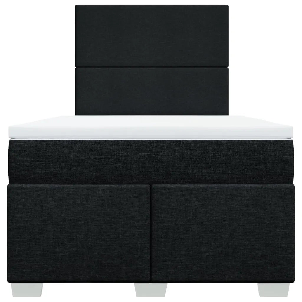 Giroletto a Molle con Materasso Nero 120x190 cm in Tessuto 3290422