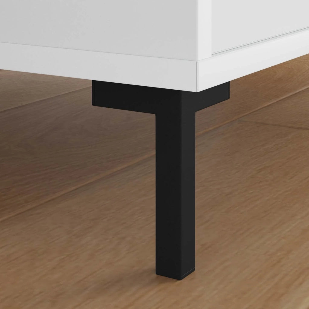 Piedi in piedi 12 pcs Nero 57 x 57 x 100 mm Ferro 864797