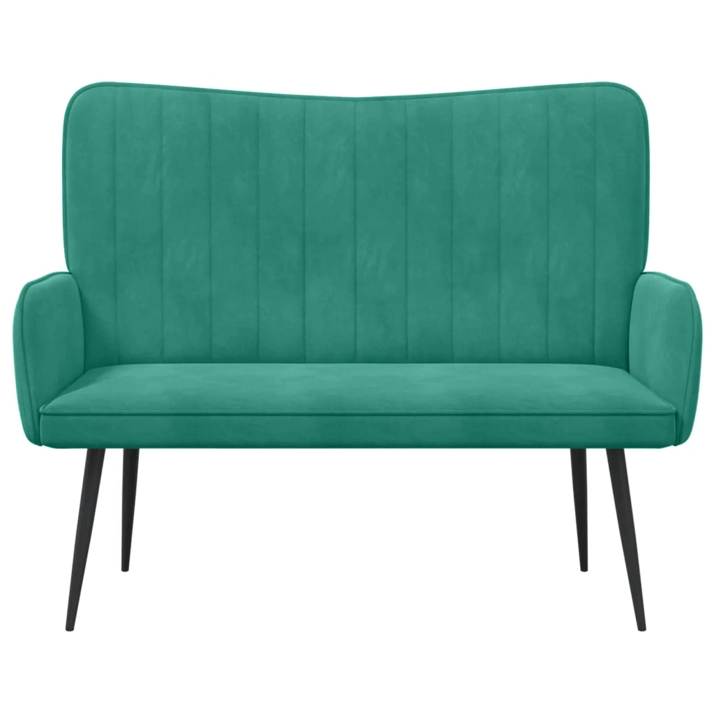 Sofa a Due Posti Turchese 115 x 61 x 87 cm Velluto 42028969