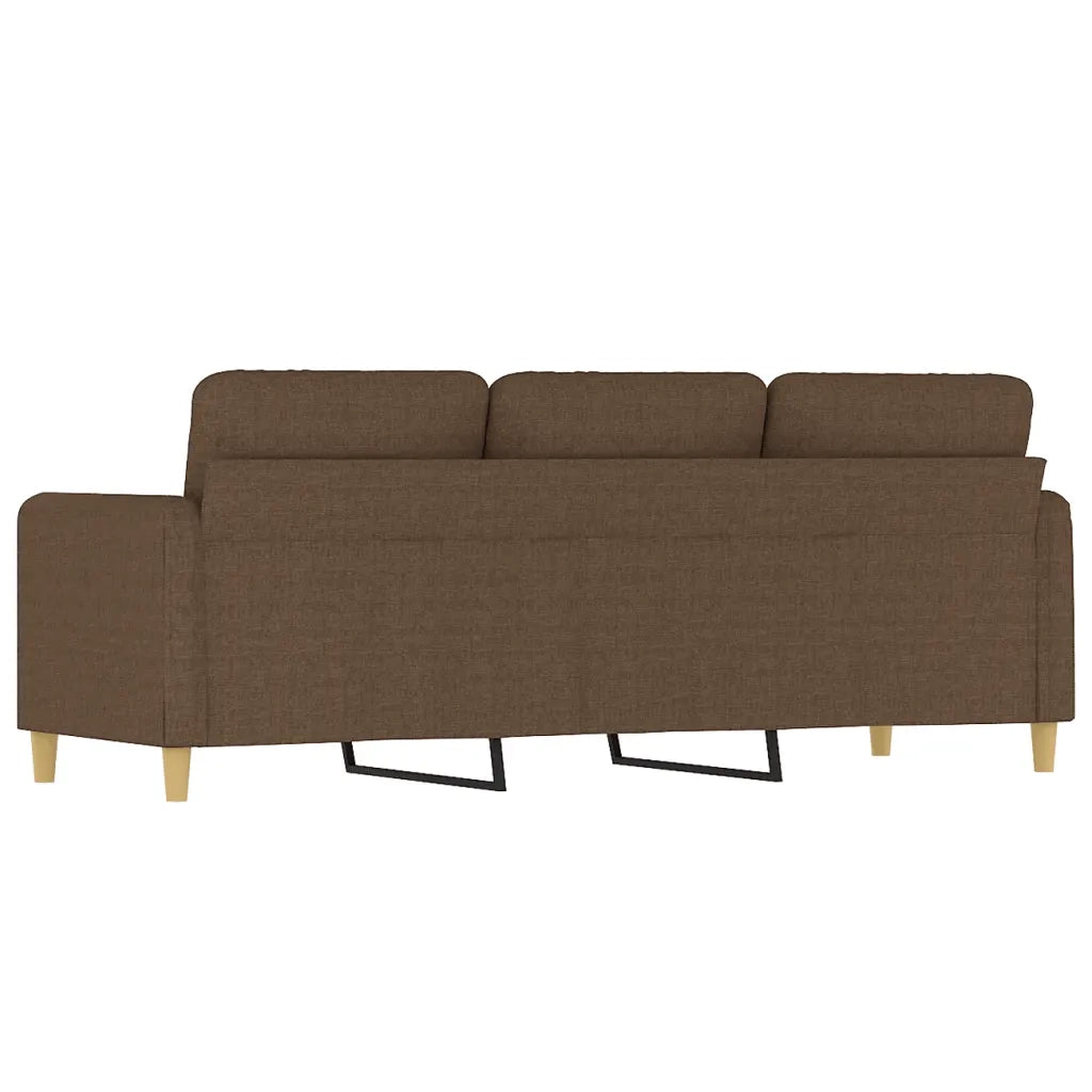 Divano a 3 Posti-Sofa 3 Posti Marrone 180 cm in Tessuto 285598