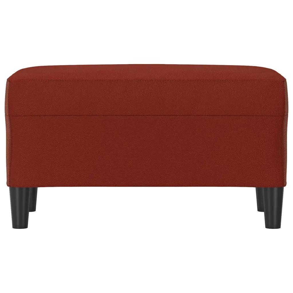 Panca-Sgabello Rosso Vino 70x35x41 cm in Similpelle 214974
