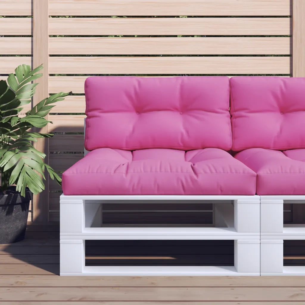 Cuscini per Pallet 2 pz | Cuscini per sedie Rosa in Tessuto