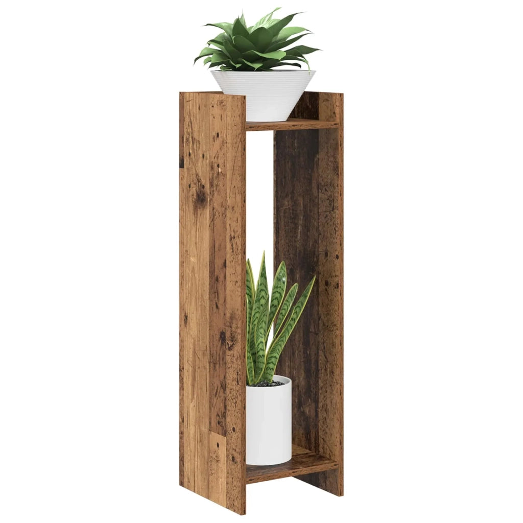 Supporto per piante 2 pz Legno antico 30 x 30 x 100 cm 899575