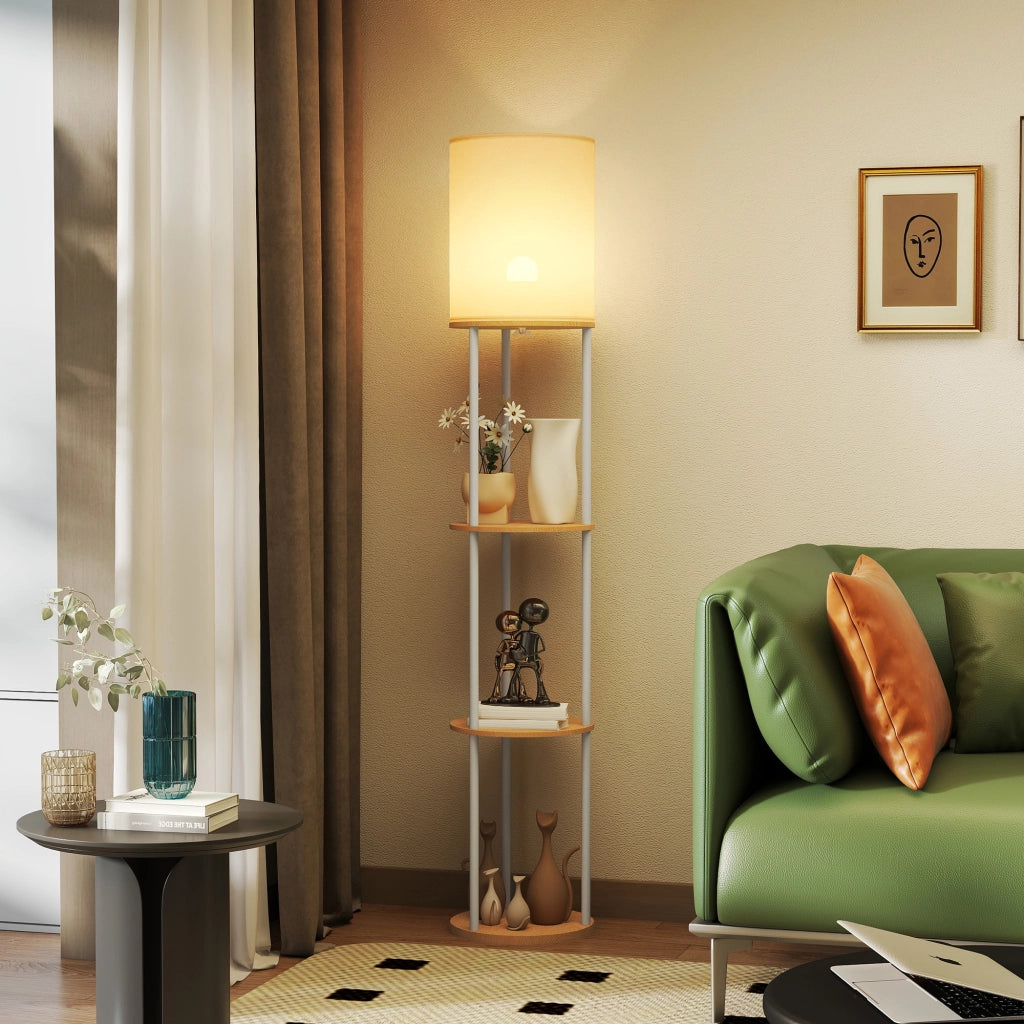 Libreria Scaffale Multiuso con Ripiani ¨C Minimal ¨C Legno Naturale