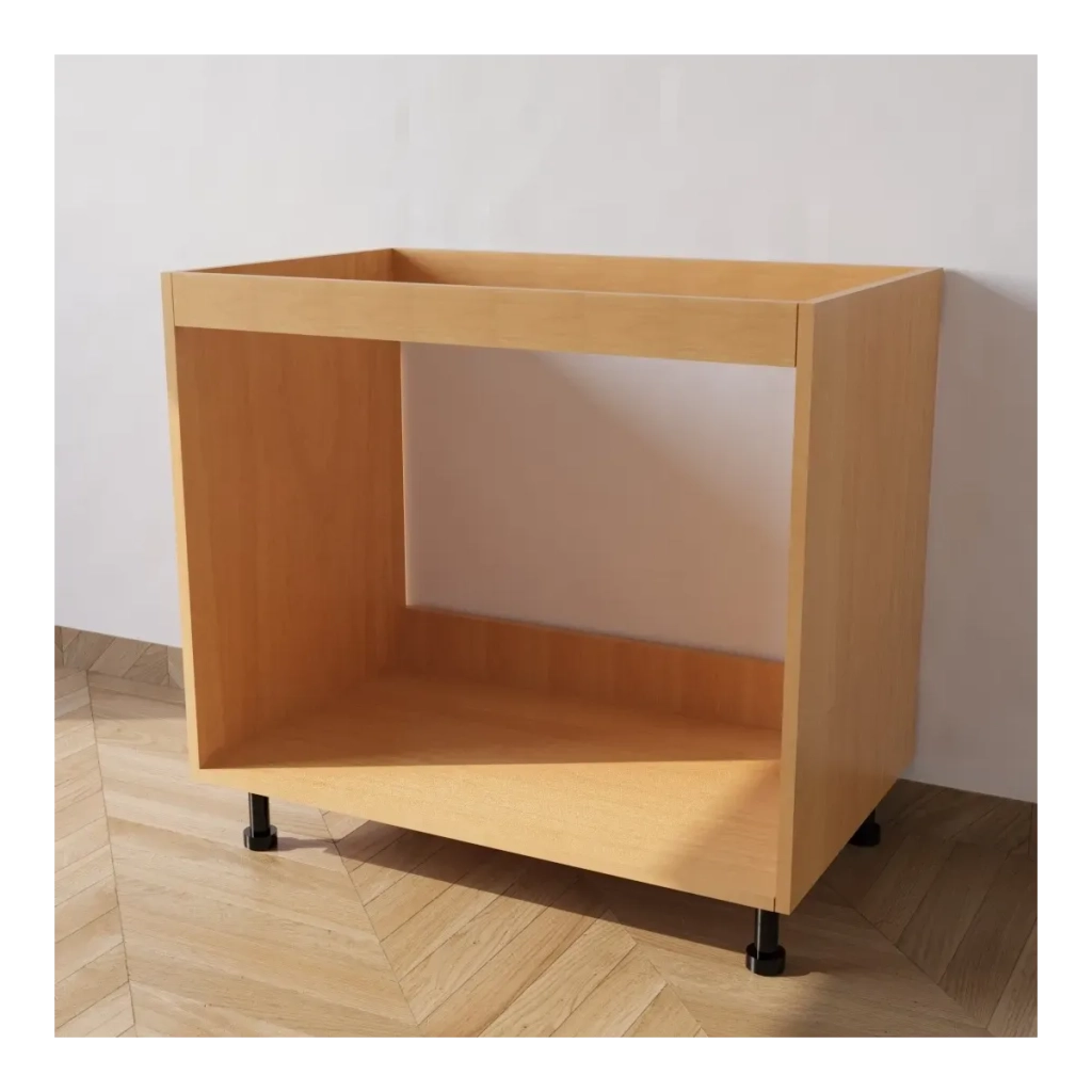 Base da lavello da incasso con Le Seguenti Misure l=90 cm p=55,5 cm h=72 cm Colore Faggio con spedizione in Kit senza Ante