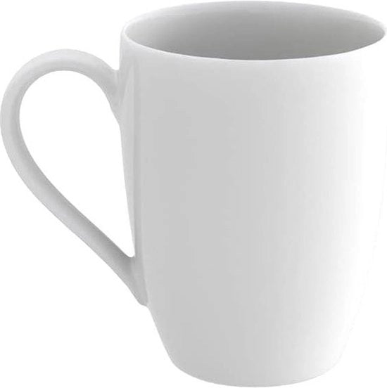 Ciotola per caffè con manico - Anmut - ceramica - bianca